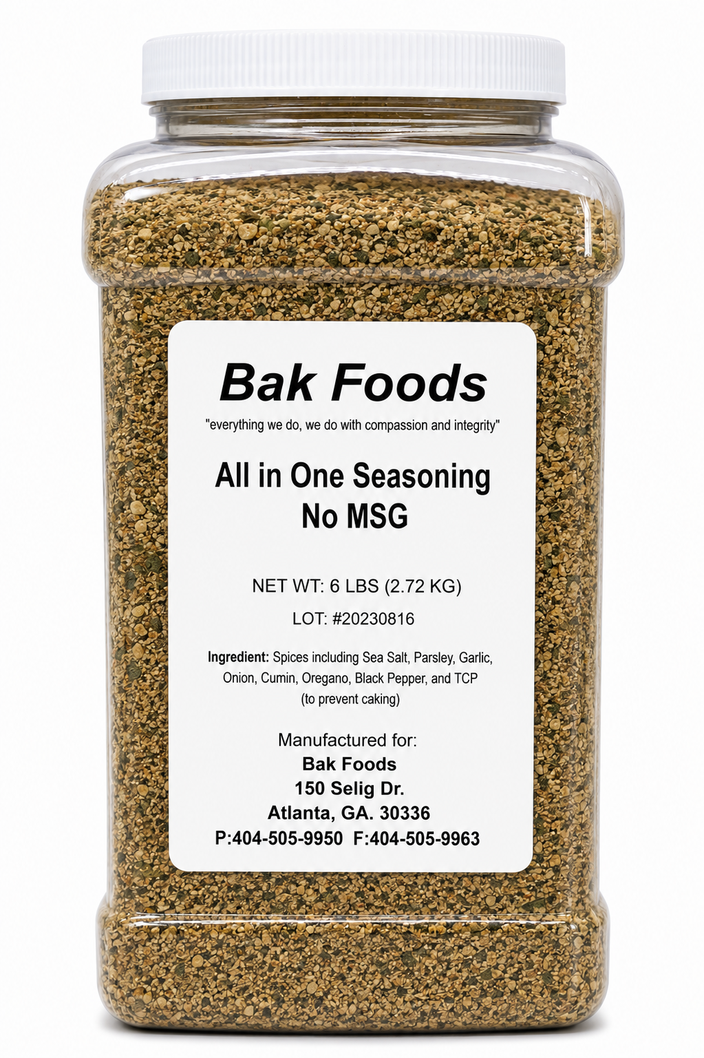 All in One Seasoning NO MSG 6lb