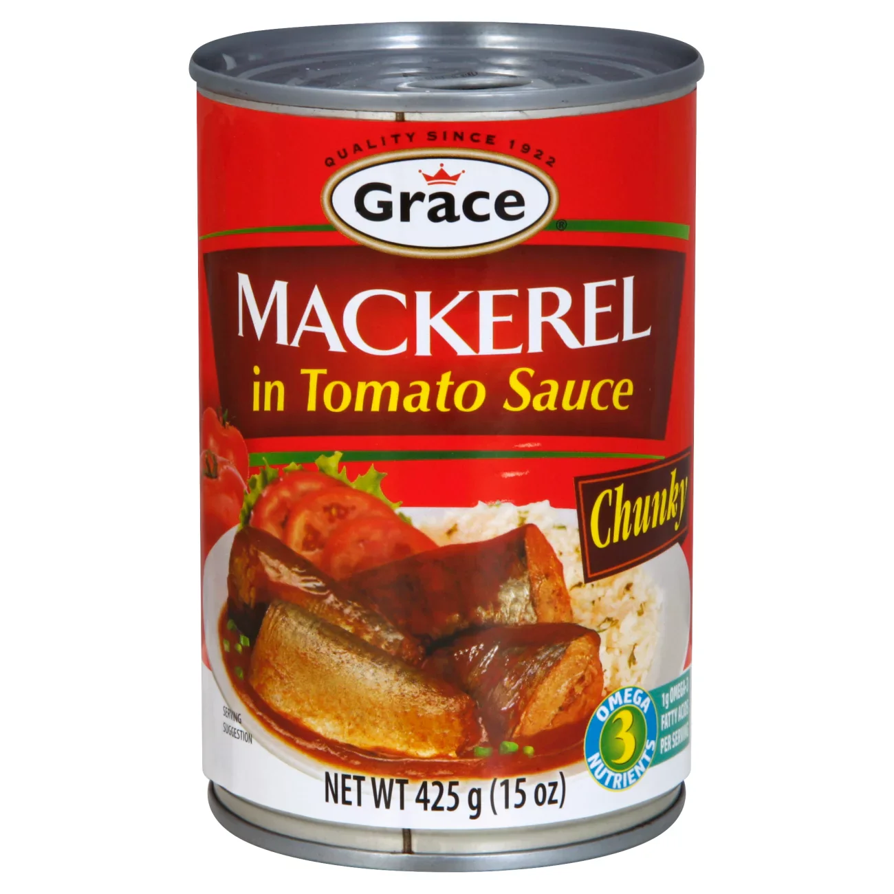 Grace JUMBO Jack Mackerel 24x15oz Case